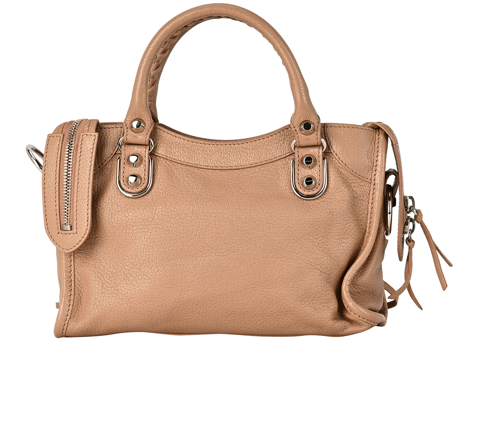 Mini City, &pound;995, Handbags, Beige/Pink, Leather, Back view